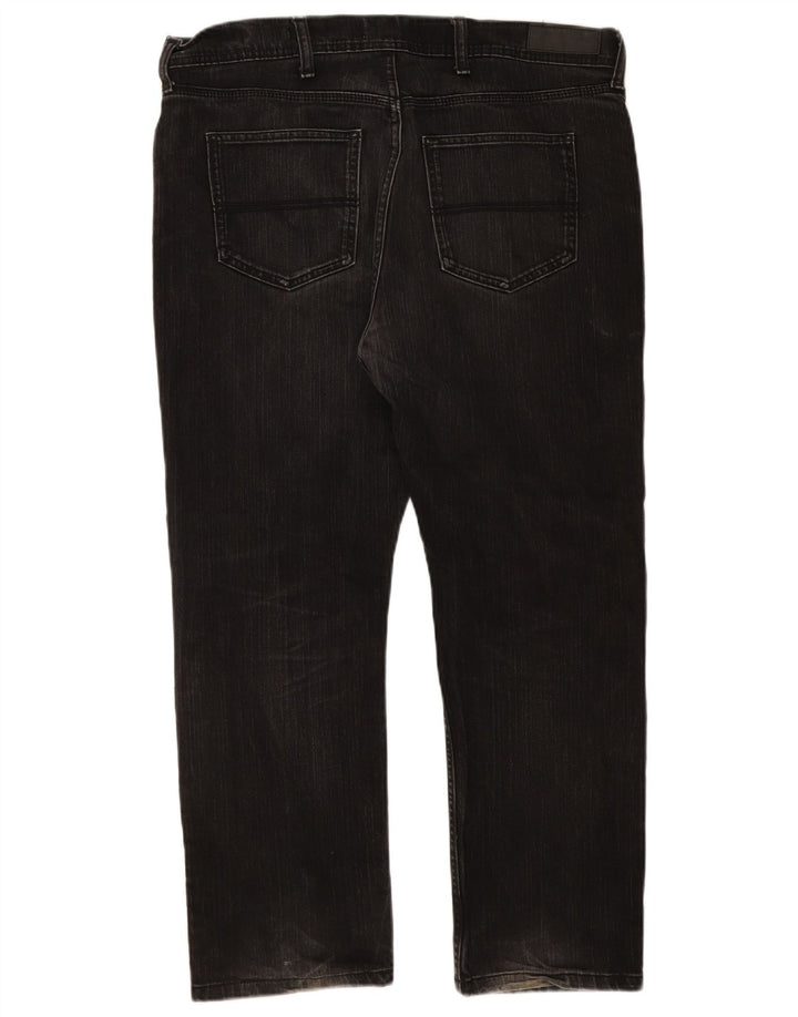 Marks & Spencer Mens Regular Straight Jeans W38 L29 Black Cotton