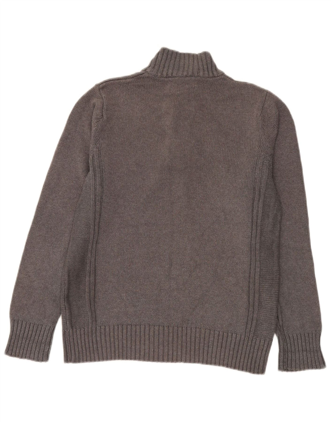 Maglione da uomo Marks & Spencer con collo a bottoni blu Harbour piccolo grigio