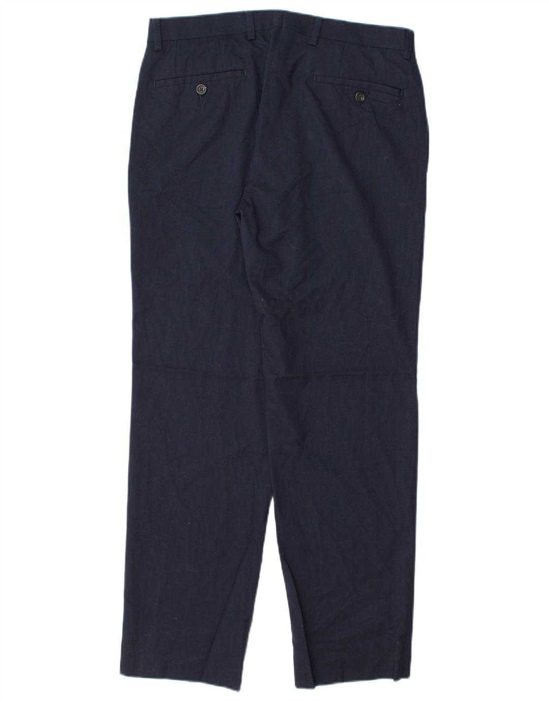 RALPH LAUREN Mens Slim Suit Trousers W31 L30 Navy Blue Polyester