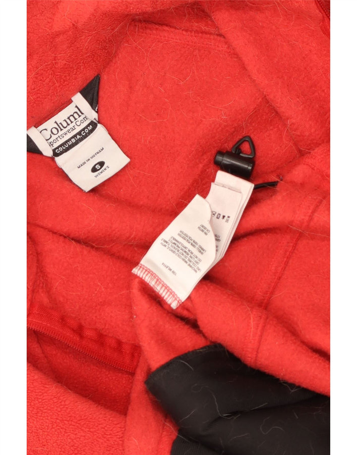 COLUMBIA Fleecejakke til kvinder UK 10 Lille rød polyester
