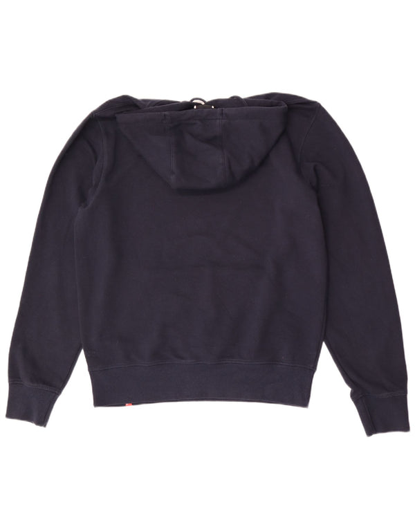 New Balance Mens Graphic Hoodie Jumper Medium Navy Blue