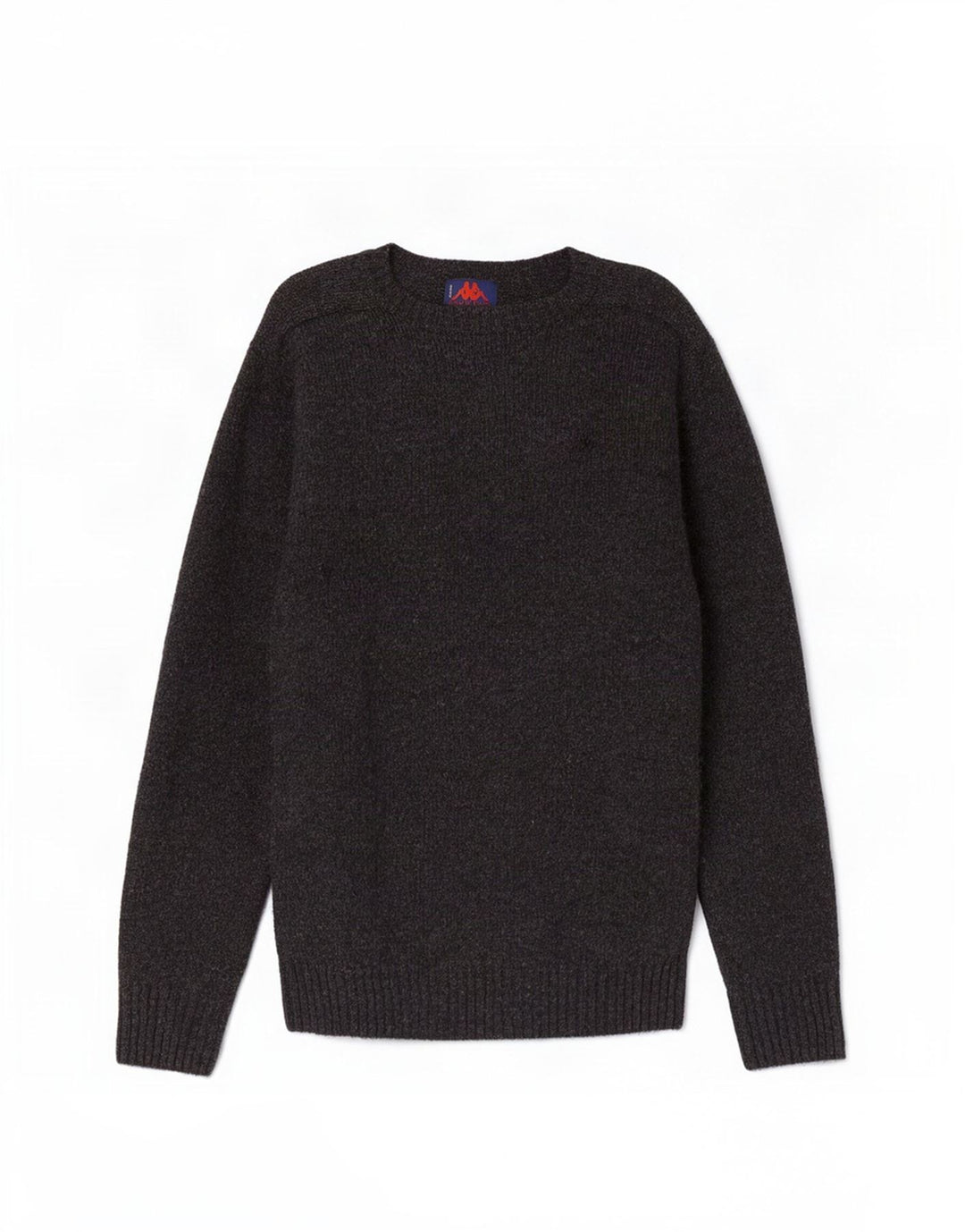 Kappa Mens Crew Neck Jumper Sweater Large Grey Wool