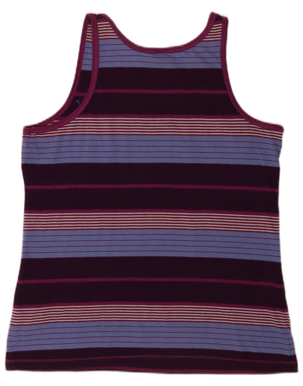 Puma Womens Vest Top UK 16 Large Multicoloured Striped Polyester Sports