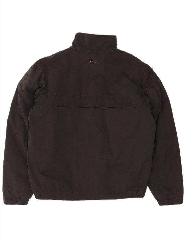 Columbia Mens Windbreaker Jacket UK 38 Medium Black Cotton