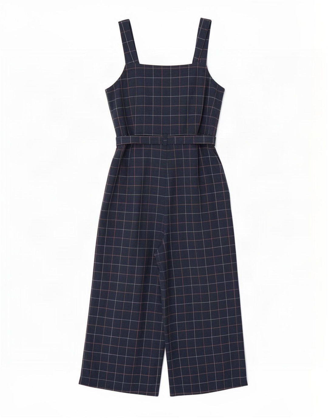 Seasalt Cornwall Dame Petite Jumpsuit UK 12 Medium Navy Blue Ternet Bomuld