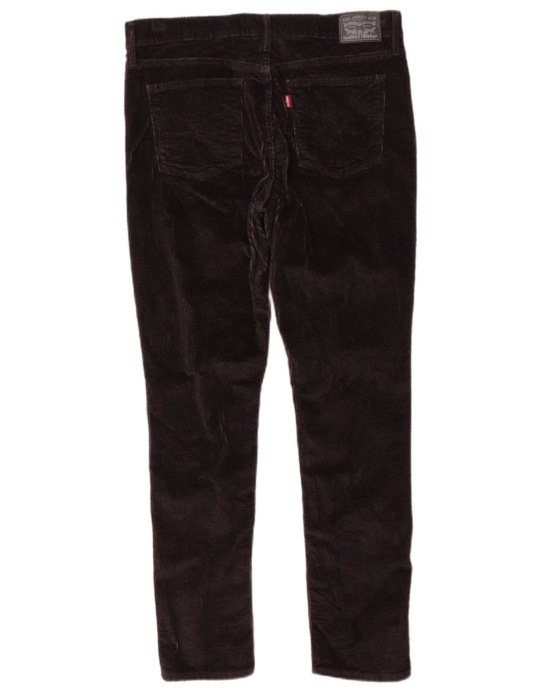 LEVI'S Womens Slim Corduroy Trousers W34 L30 Black