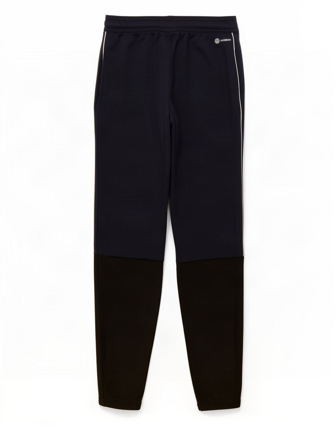 Calça de treino masculina Adidas médio azul marinho colorblock poliéster