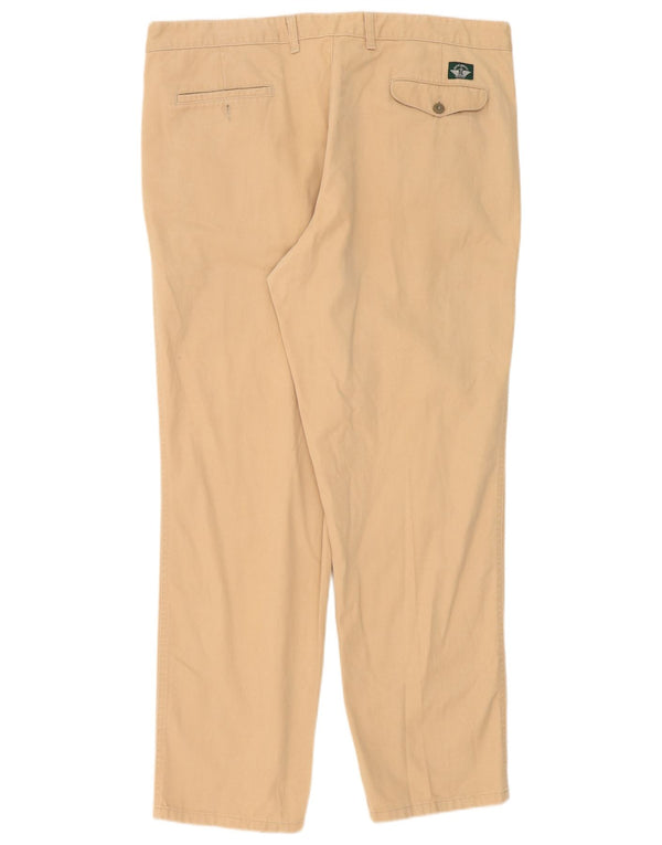 Dockers Mens Pegged Chino Trousers W40 L32 Beige Cotton