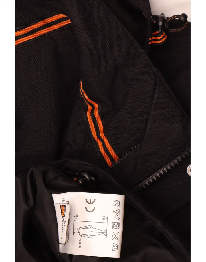 Timberland Mens Hooded Windbreaker Jacket UK 44 2XL Black Polyamide