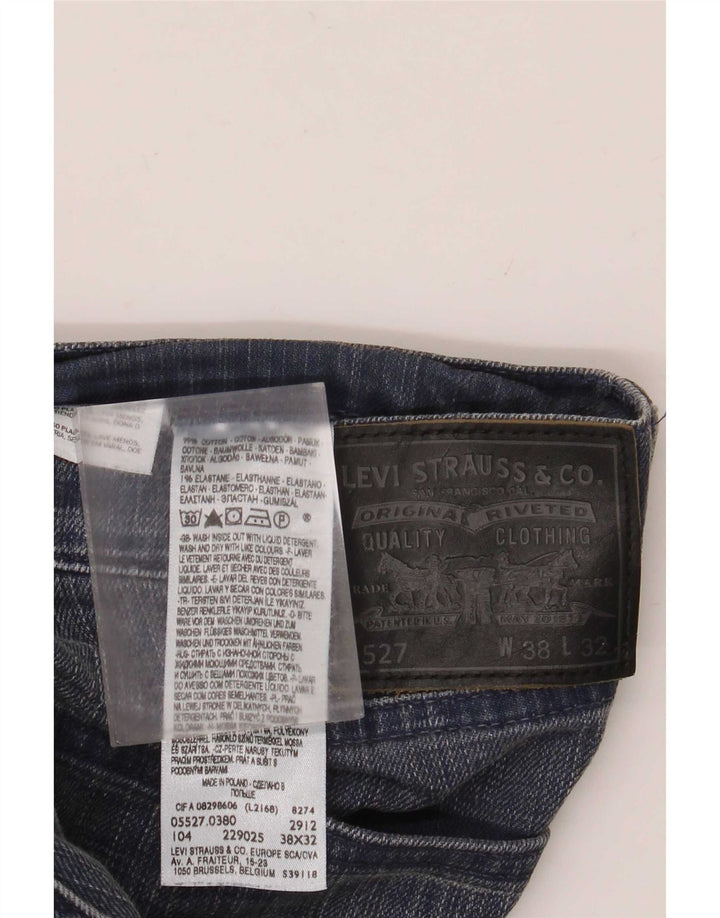 Levi's Mens 527 Bootcut Jeans W38 L32 Μπλε βαμβακερό