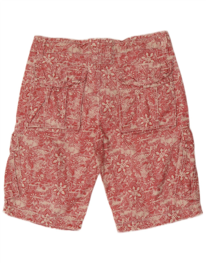 Pantaloni scurți cargo pentru bărbați Fat Face W32 Medium Red Floral