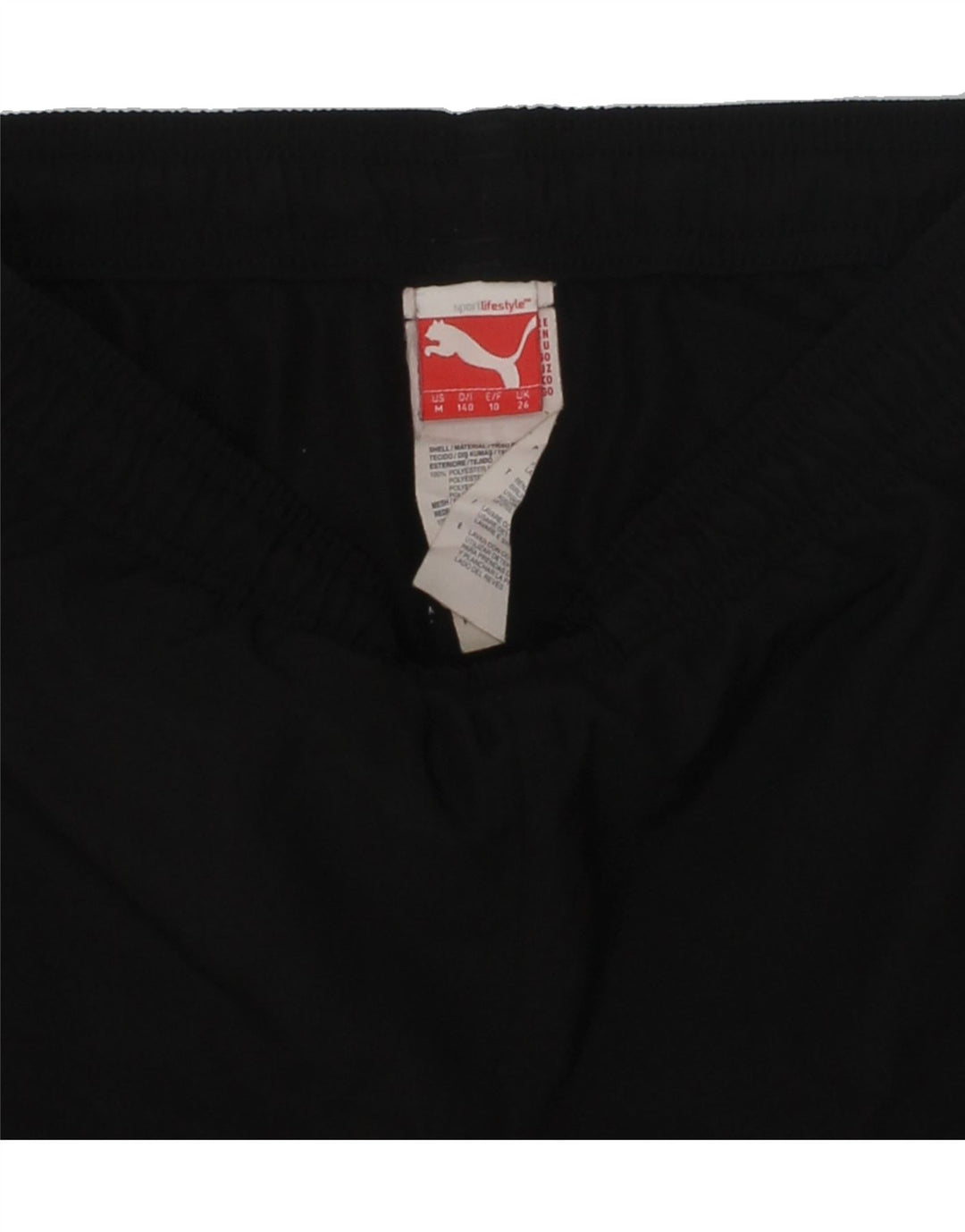 PUMA Boys Graphic Sport Shorts 9-10 Years Black Polyester | Vintage Puma | Thrift | Second-Hand Puma | Used Clothing | Messina Hembry 