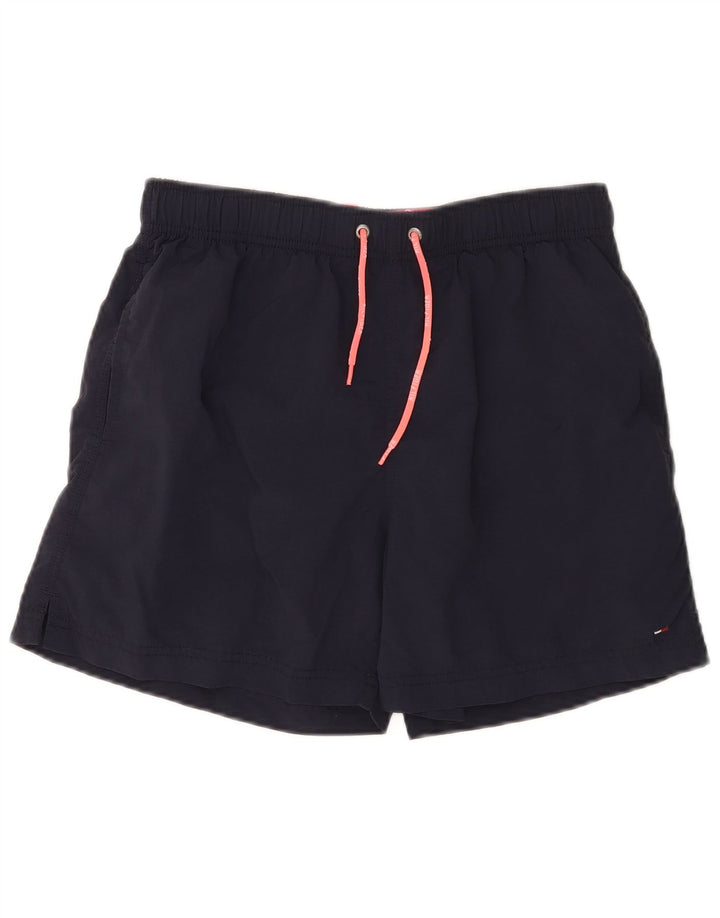 Tommy Hilfiger Mens Swimming Shorts Small  Navy Blue Nylon