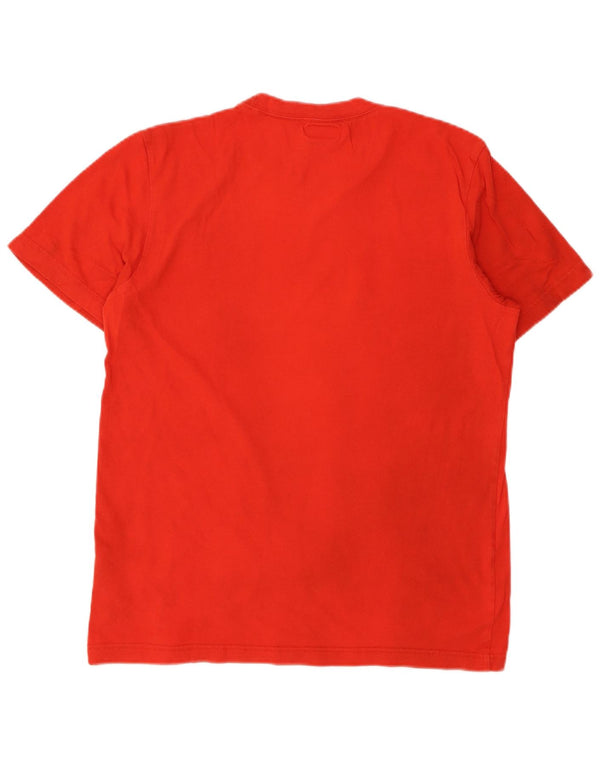 Adidas Mens Graphic T-Shirt Top Medium Red Cotton