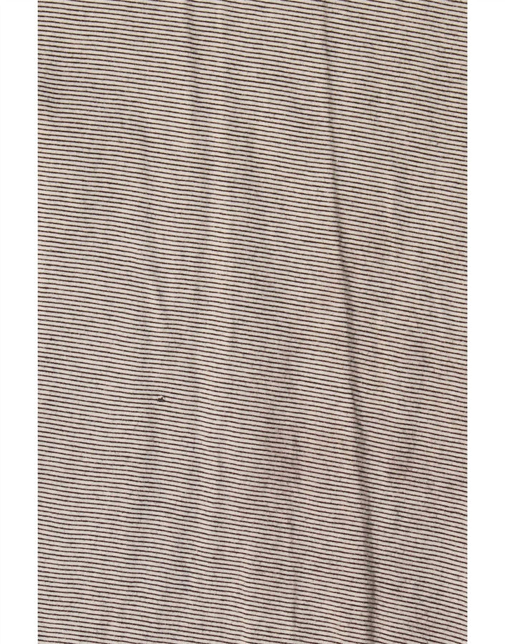 Adidas Mens Graphic T-Shirt Top Medium Grey Pinstripe