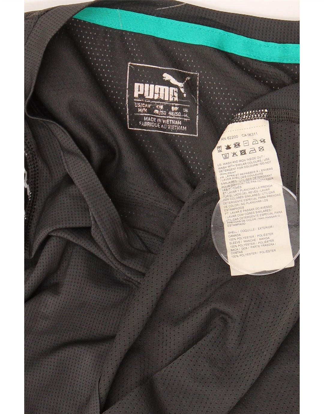 Męski T-shirt z grafiką PUMA, średnioszary, geometryczny poliester