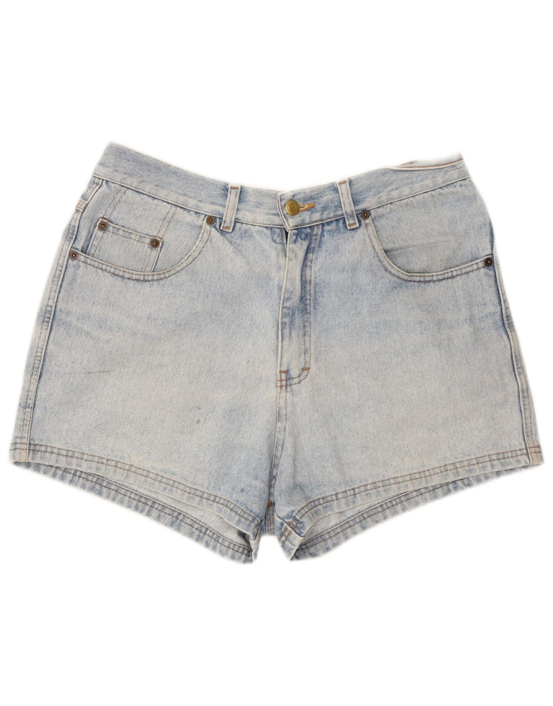 VINTAGE Womens Denim Shorts W32 Large Blue