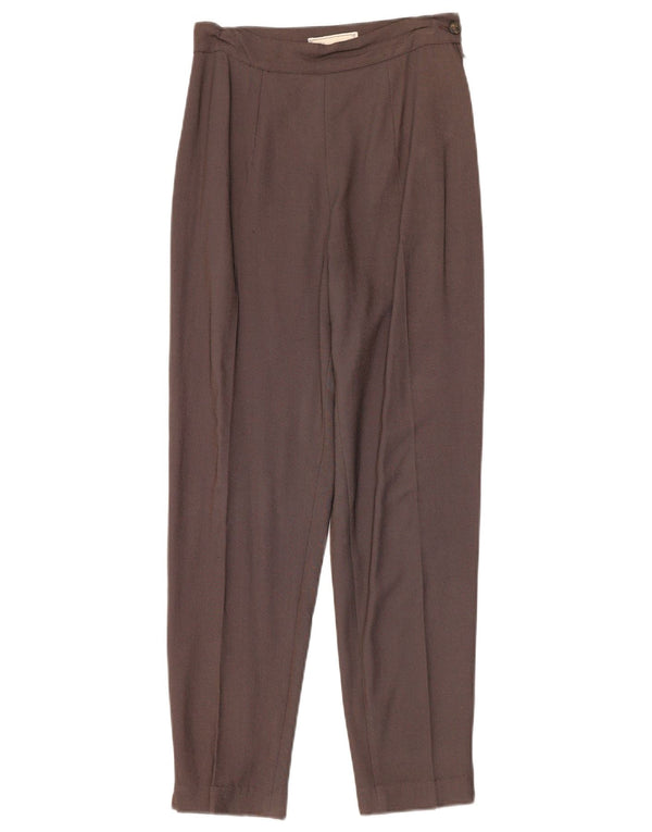 Via Dei Ciclamini Женские костюмные брюки с высокой талией IT 42 Medium W26 L28 Brow