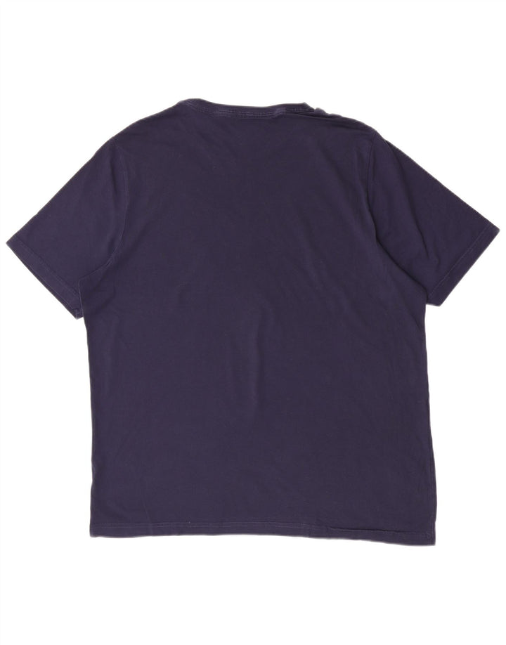 Puma Mens Graphic T-Shirt Top XL Navy Blue