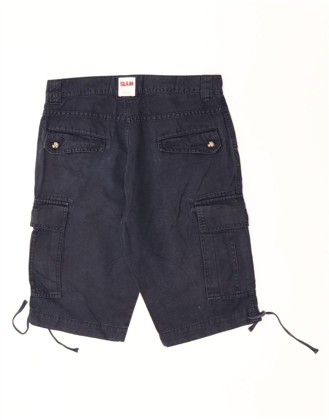 Slam Short Cargo Homme IT 46 Small W30 Bleu Marine Coton