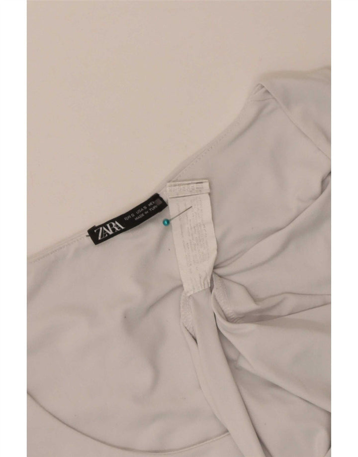 Женский жилет Zara UK 8, маленький, белый, полиамид