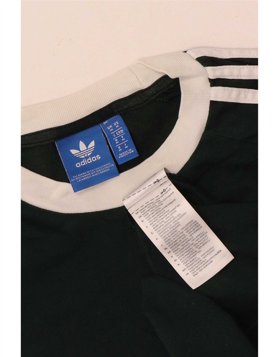 Adidas Mens Graphic T-Shirt Top Medium Green Cotton