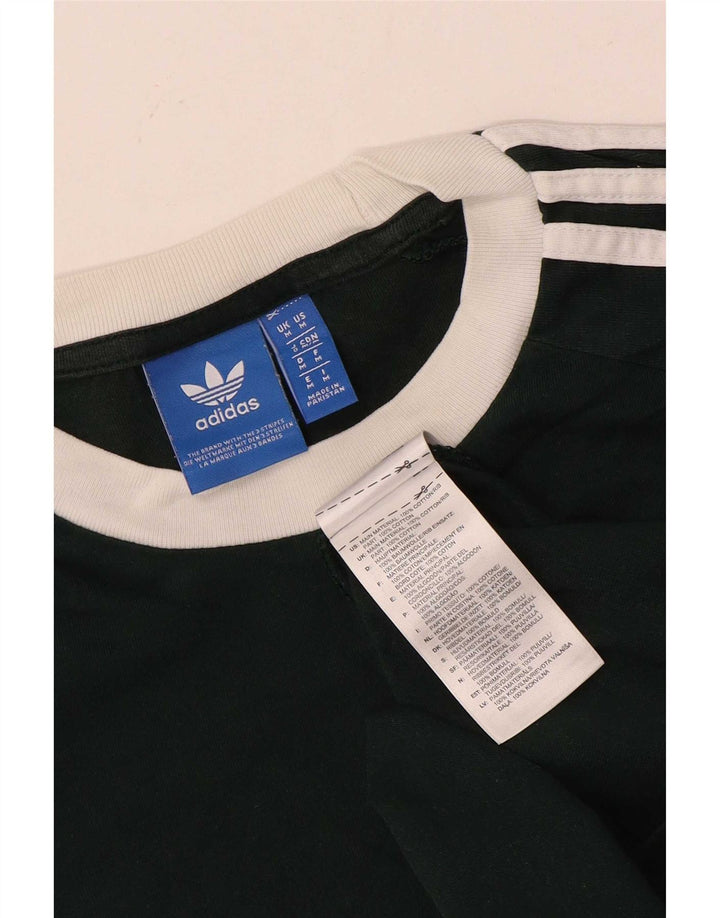 Adidas Mens Graphic T-Shirt Top Medium Green Cotton