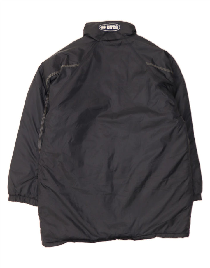ERREA Mens Hooded Windbreaker Coat UK 42 XL Black Polyamide Vintage Errea and Second-Hand Errea from Messina Hembry 
