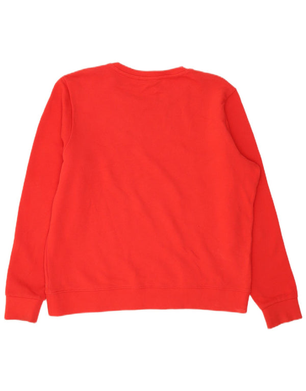 Felpa da uomo Wrangler maglione grande in cotone rosso