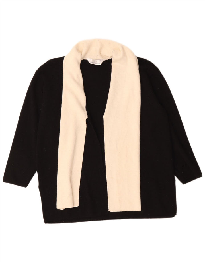 Marks & Spencer Womens Oversized Cardigan Sweater UK 12 Medium Black
