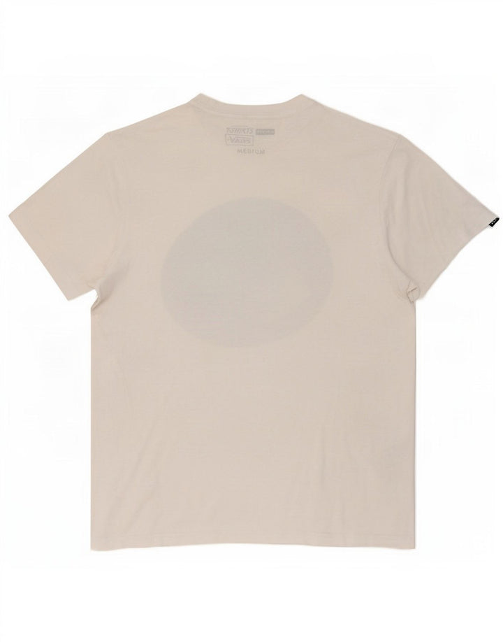 Vans Herre Grafisk T-Shirt Top Medium Hvid Bomuld