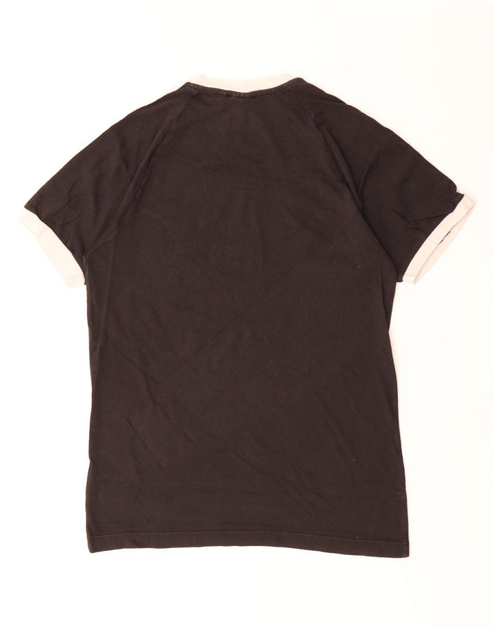 ADIDAS Mens T-Shirt Top Small Black Cotton