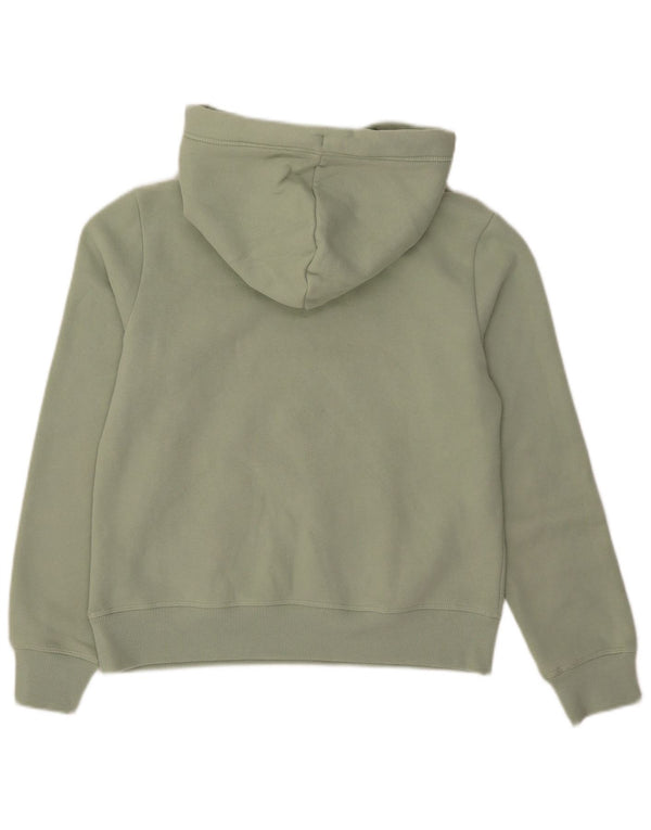 Superdry Dame Hættetrøje UK 12 Medium Grøn Bomuld