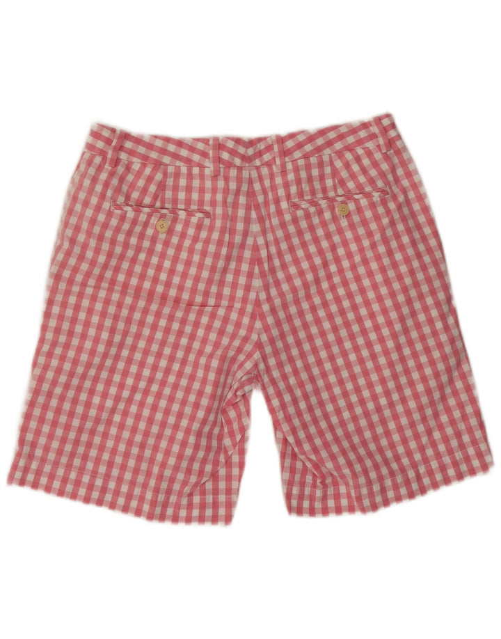 VINEYARD VINES Mens Chino Shorts W32 Medium  Pink Gingham Cotton