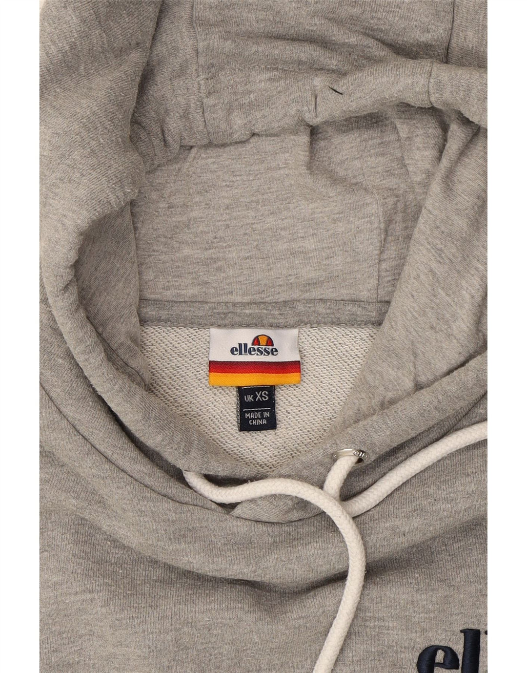 ELLESSE Mens Hoodie Jumper XS Grey Cotton Vintage Ellesse and Second-Hand Ellesse from Messina Hembry 