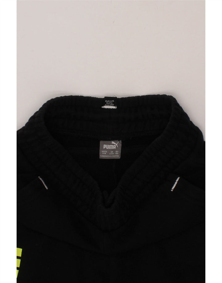 PUMA Boys Graphic Sport Shorts 9-10 Years Black Vintage Puma and Second-Hand Puma from Messina Hembry 