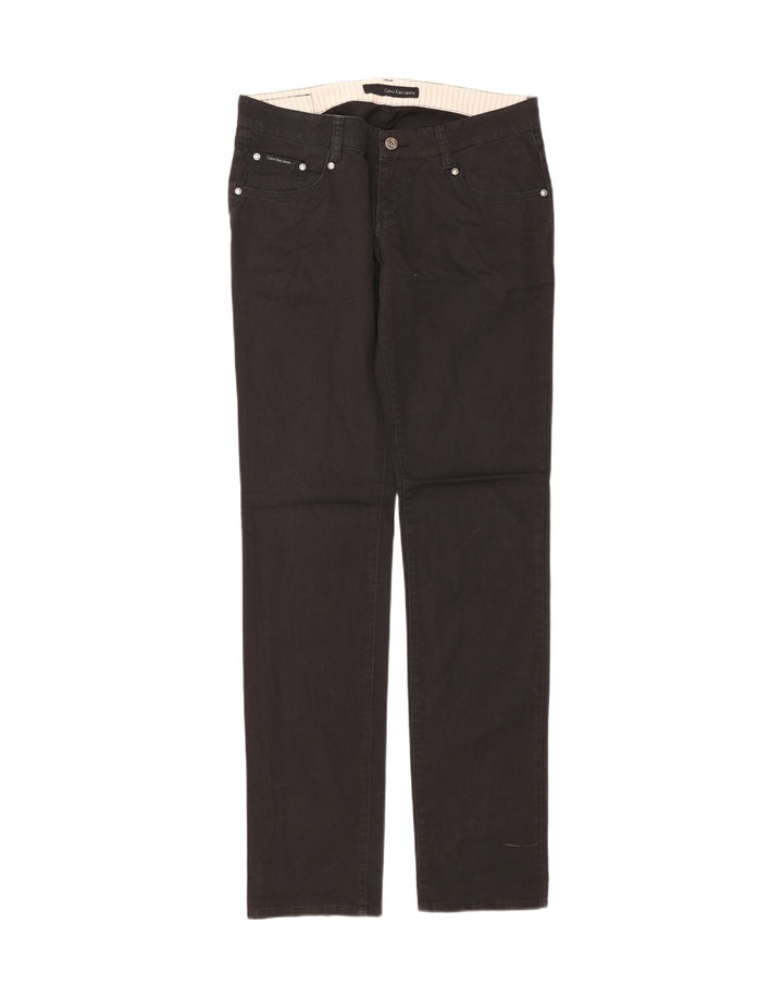 CALVIN KLEIN Womens Straight Jeans W30 L34 Black Cotton Vintage Calvin Klein and Second-Hand Calvin Klein from Messina Hembry 