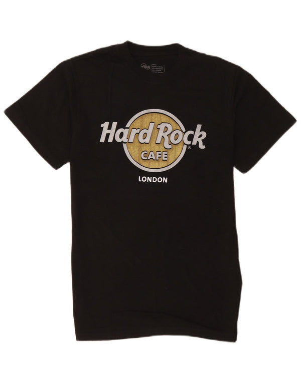 Hard Rock Cafe Hommes Londres T-Shirt Graphique Haut Petit Coton Noir