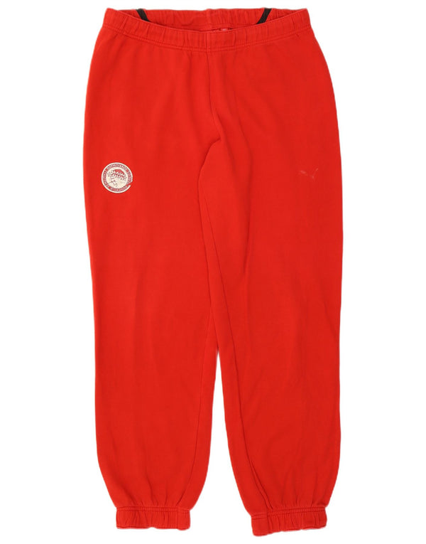 Puma Mens Tracksuit Trousers Joggers Large Red Cotton
