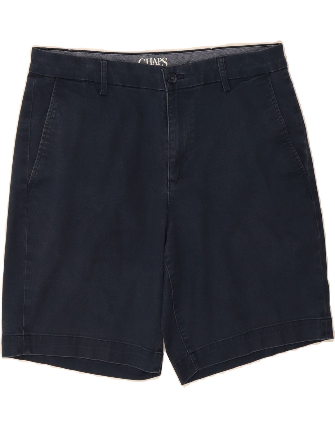 CHAPS Mens Chino Shorts W33 Medium Navy Blue Cotton Vintage Chaps and Second-Hand Chaps from Messina Hembry 