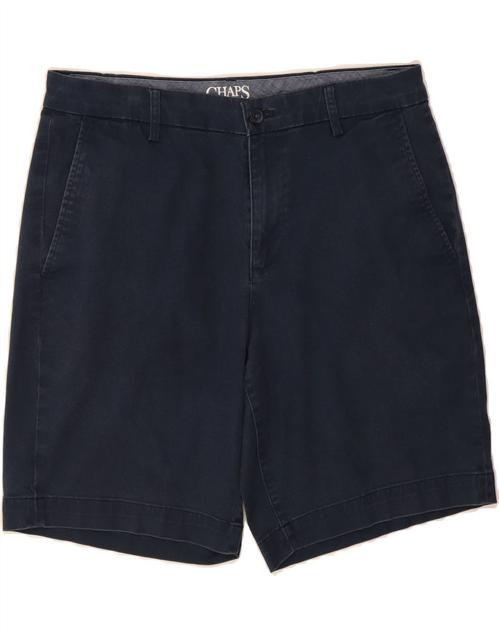 CHAPS Mens Chino Shorts W33 Medium Navy Blue Cotton Vintage Chaps and Second-Hand Chaps from Messina Hembry 