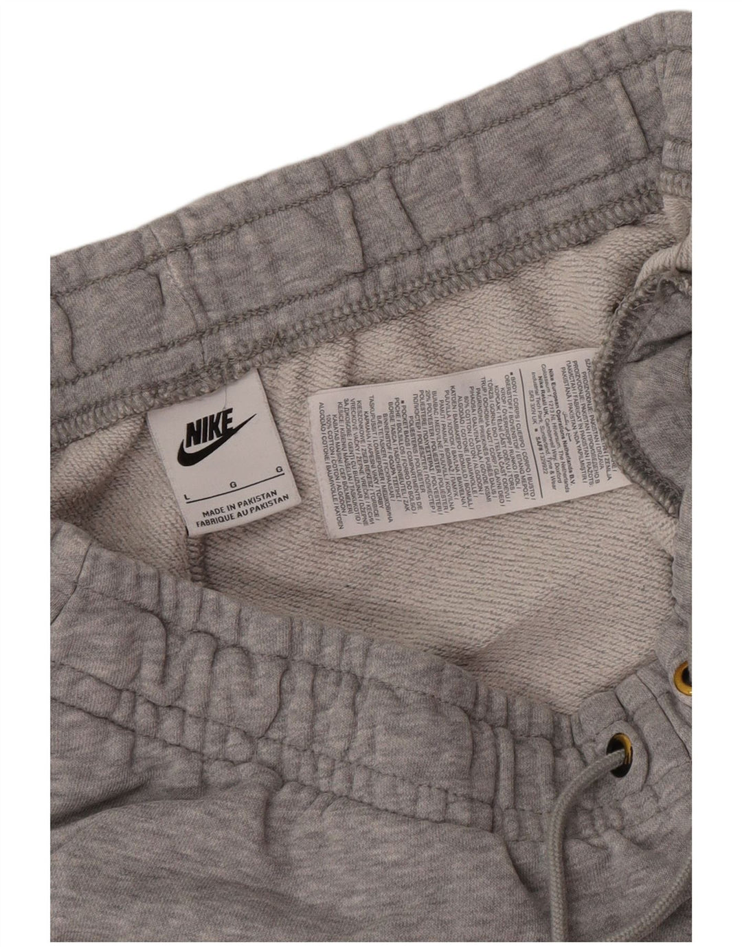 Nike Mens Tracksuit Trousers Joggers Large Grey Cotton