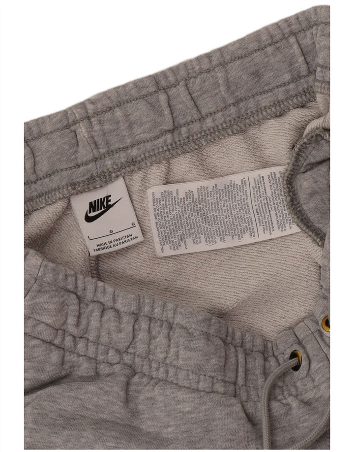 Nike Mens Tracksuit Trousers Joggers Large Grey Cotton