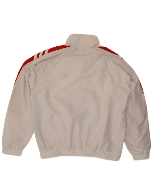 Adidas Træningsdragt til mænd Topjakke UK 44/46 Stor hvid Colourblock Polyester
