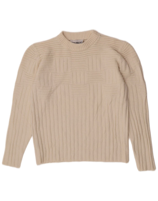Bikkembergs Dame Jumper Sweater UK 12 Medium Off White