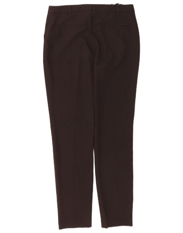 Topshop Damen-Anzughose mit schmaler Passform, UK 10, Größe S, W28, L30, braun, Polyester