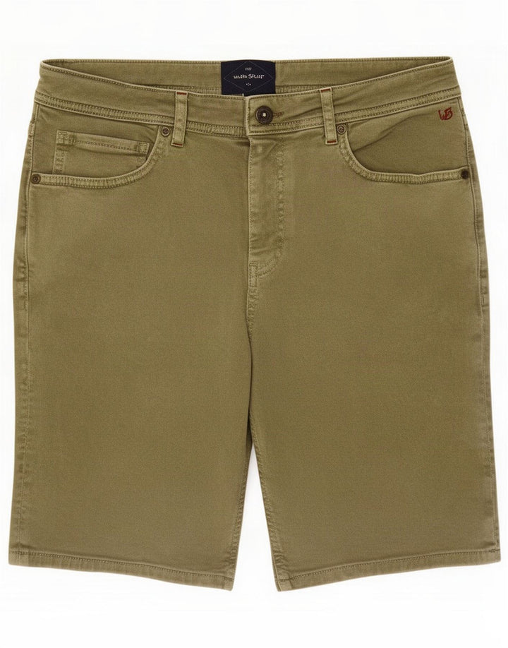 Pantalones cortos de mezclilla para hombre White Stuff Medium W32 Algodón caqui