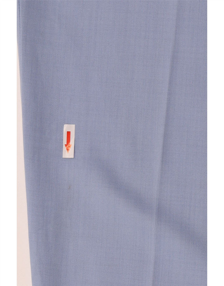 Marks & Spencer Womens Regular Fit Trousers UK 16 Large W34 L28 Blue