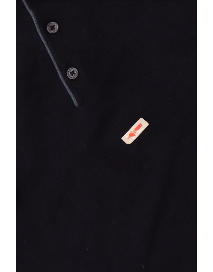 Marks & Spencer Mens Polo Shirt Medium Navy Blue Cotton