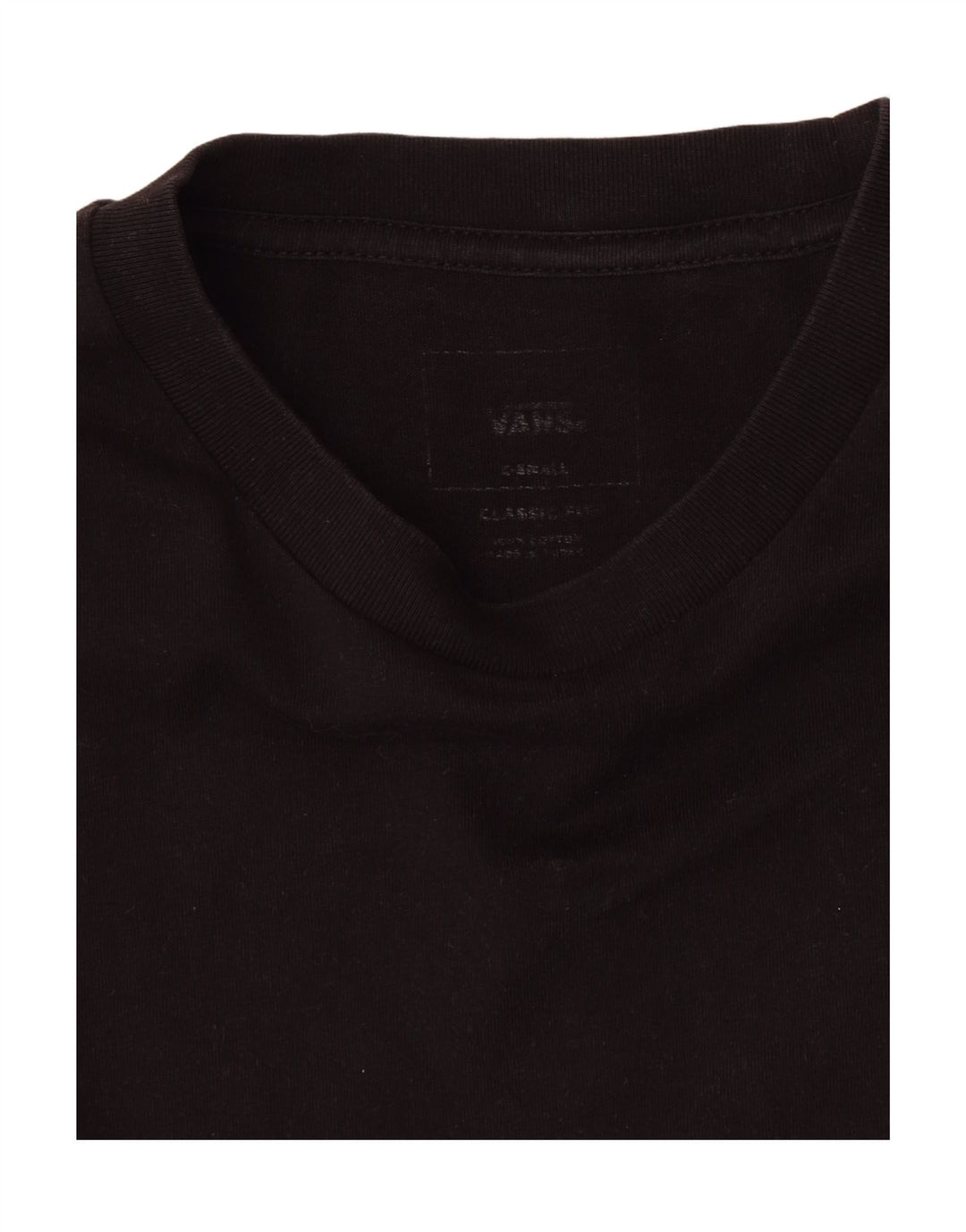 VANS Mens Graphic T-Shirt Top XS Black Cotton Vintage Vans and Second-Hand Vans from Messina Hembry 